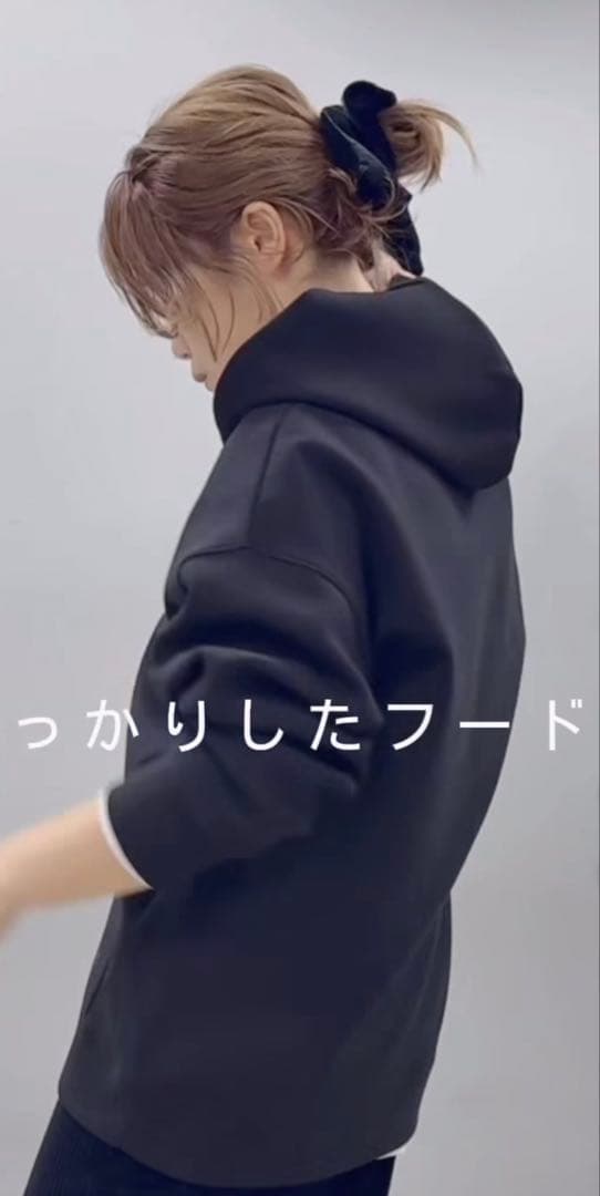 pual ce cin☆ダンボールWジップアップパーカー ブラック