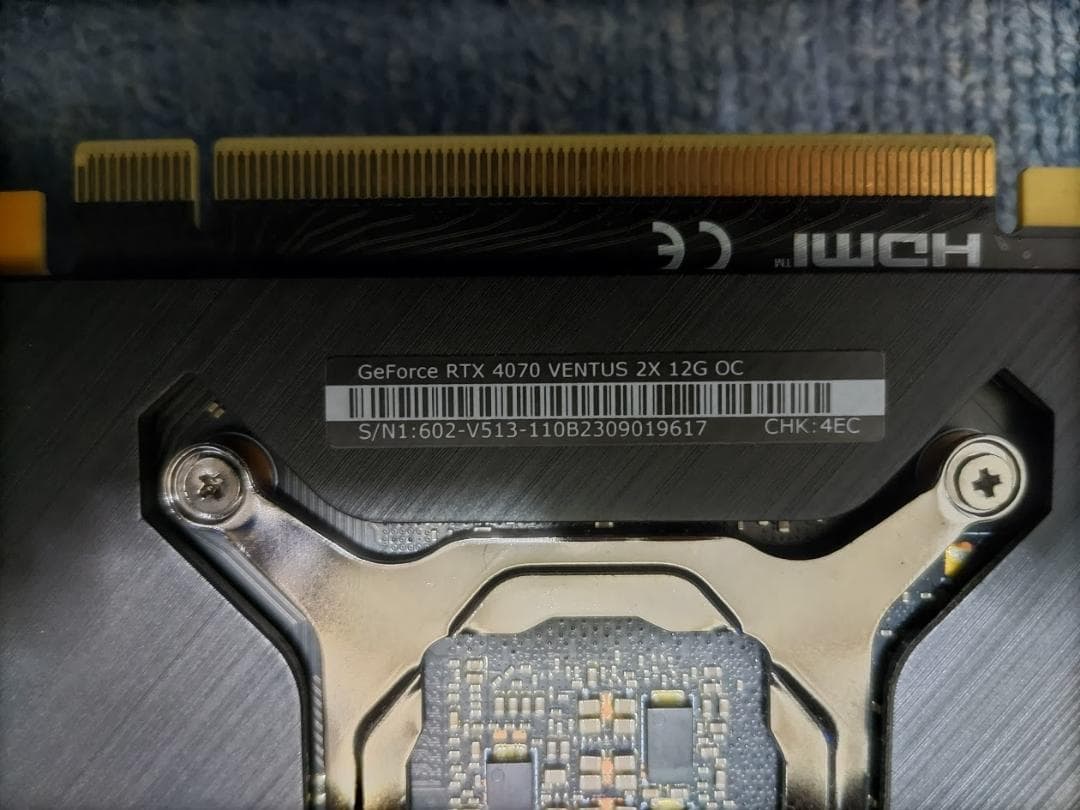 コ*イ様 MSI GeForce RTX 4070 VENTUS 2X 12G