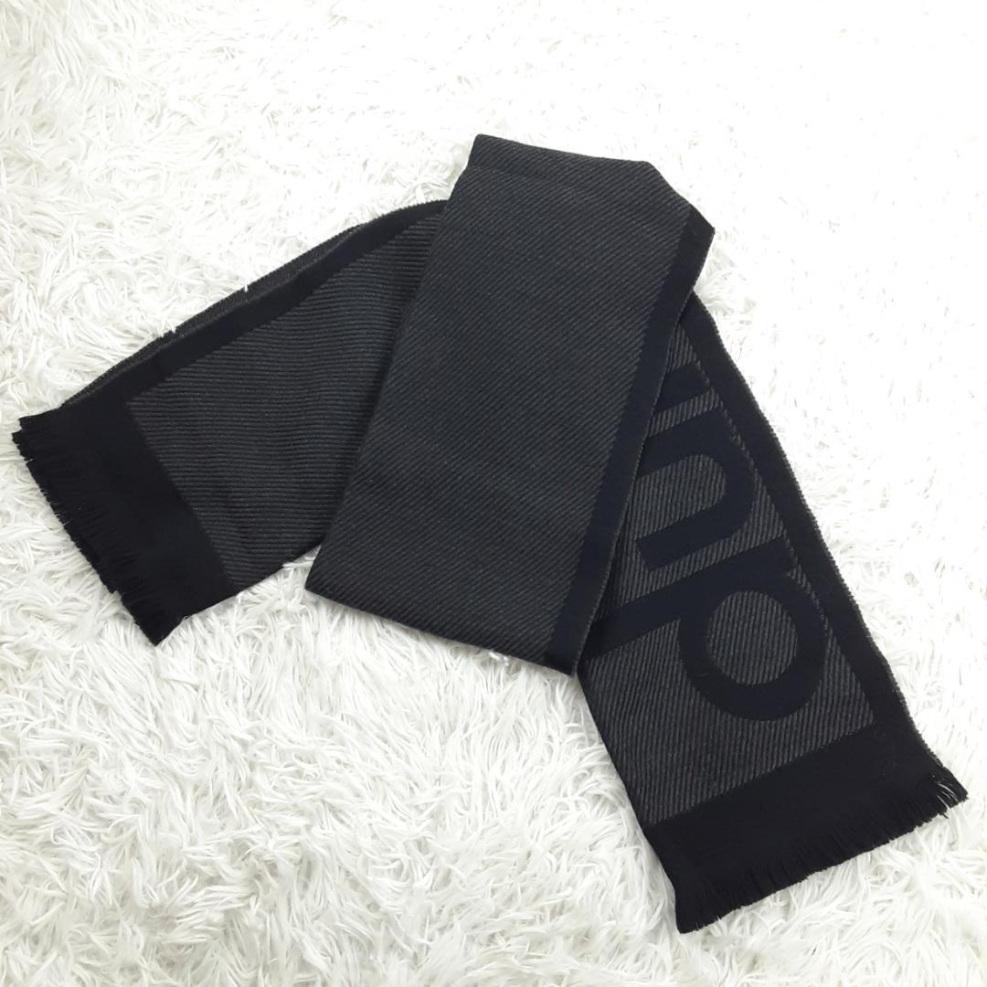 美品◎Dunhill ダンヒル ストールマフラー3本セット まとめ 黒 紺 水色