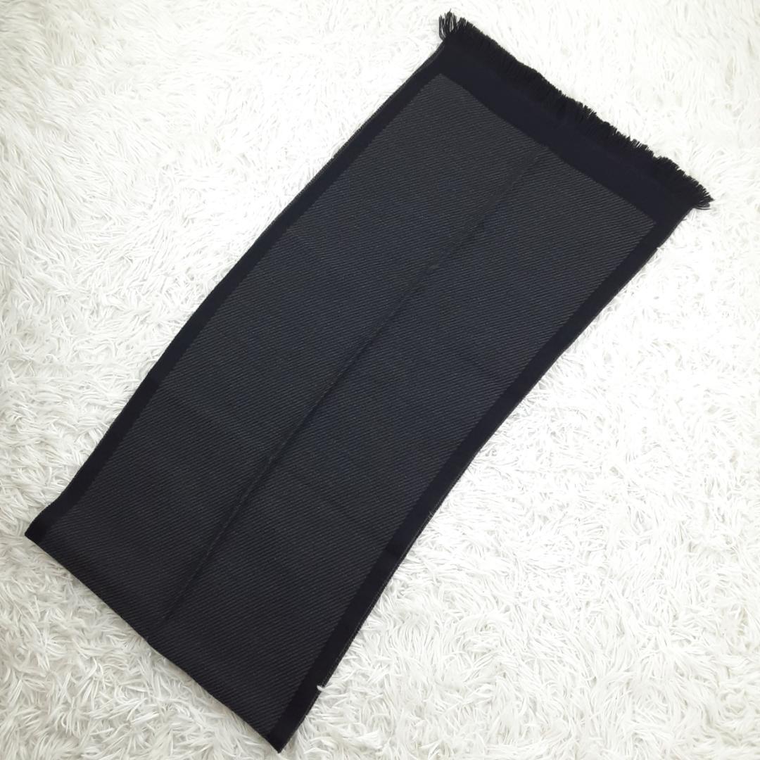 美品◎Dunhill ダンヒル ストールマフラー3本セット まとめ 黒 紺 水色