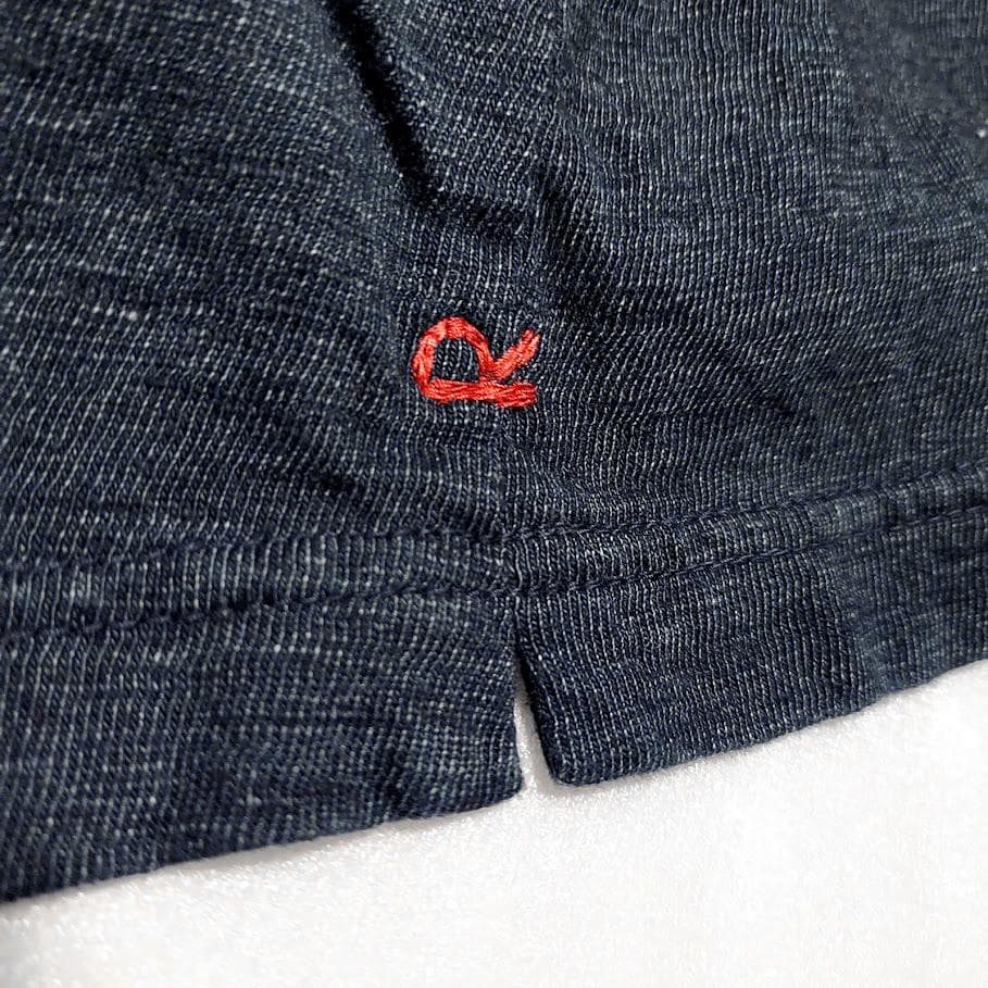 45R✨45rpm 度詰天竺の908 インディゴ 藍染 R刺繍 ポロシャツ