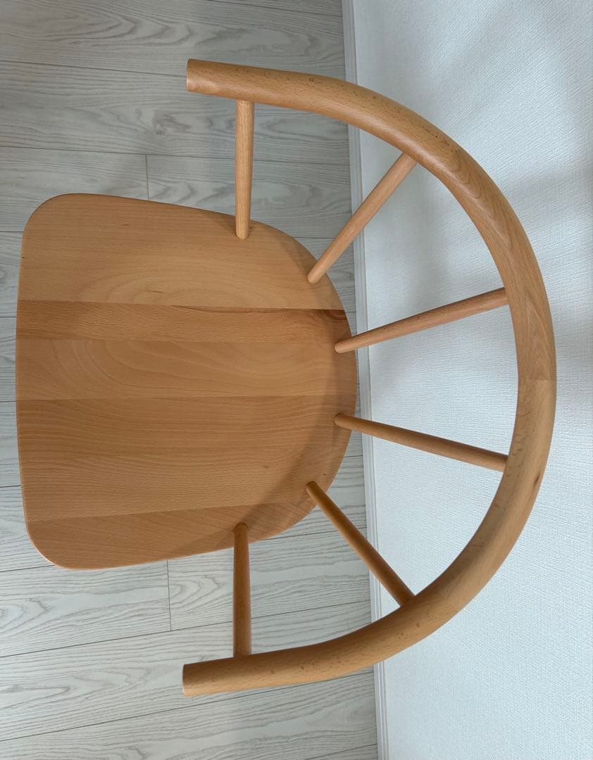 【kanamaru】【4脚中①】 MUJI 無印良品 ブナ材アームチェア