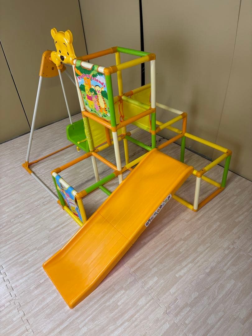 除菌清掃済　☆綺麗☆　くまのプーさん　おりたたみロングスロープキッズパークSP