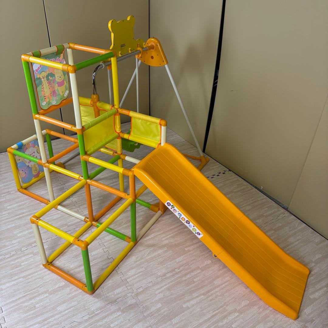 除菌清掃済　☆綺麗☆　くまのプーさん　おりたたみロングスロープキッズパークSP