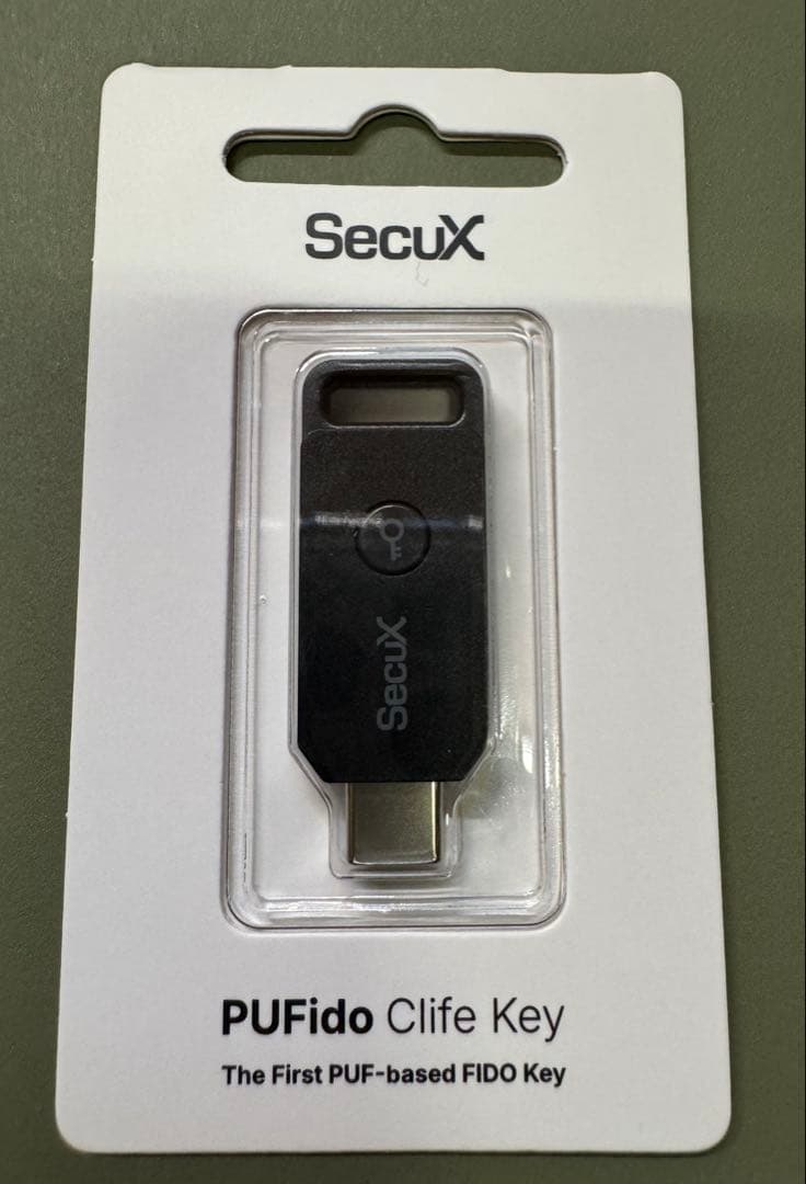 SecuX PUFido　パスワード漏洩から守る新時代の電子キー