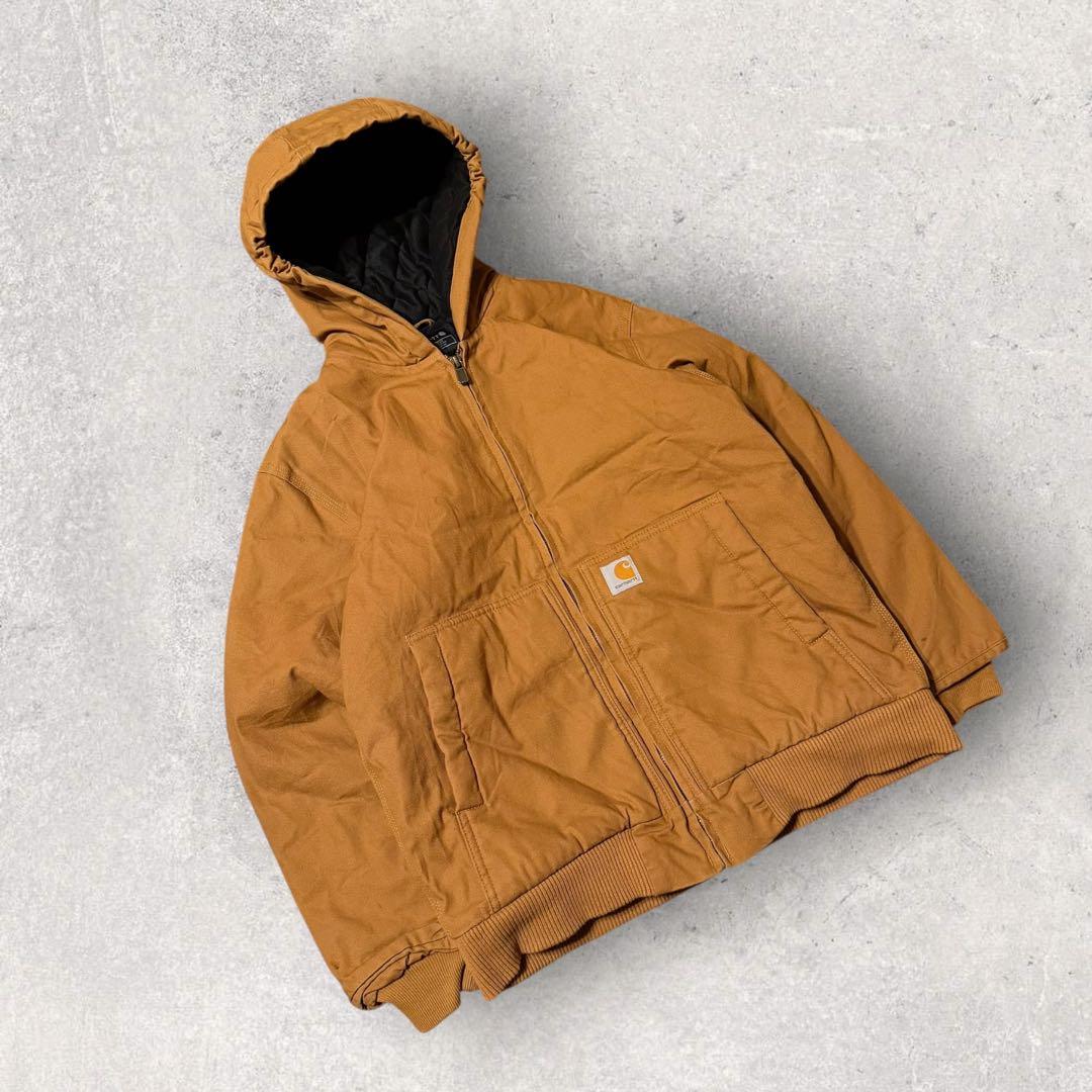 【カーハート】アクティブジャケット　レディースS相当　裏地キルティング　中綿 i