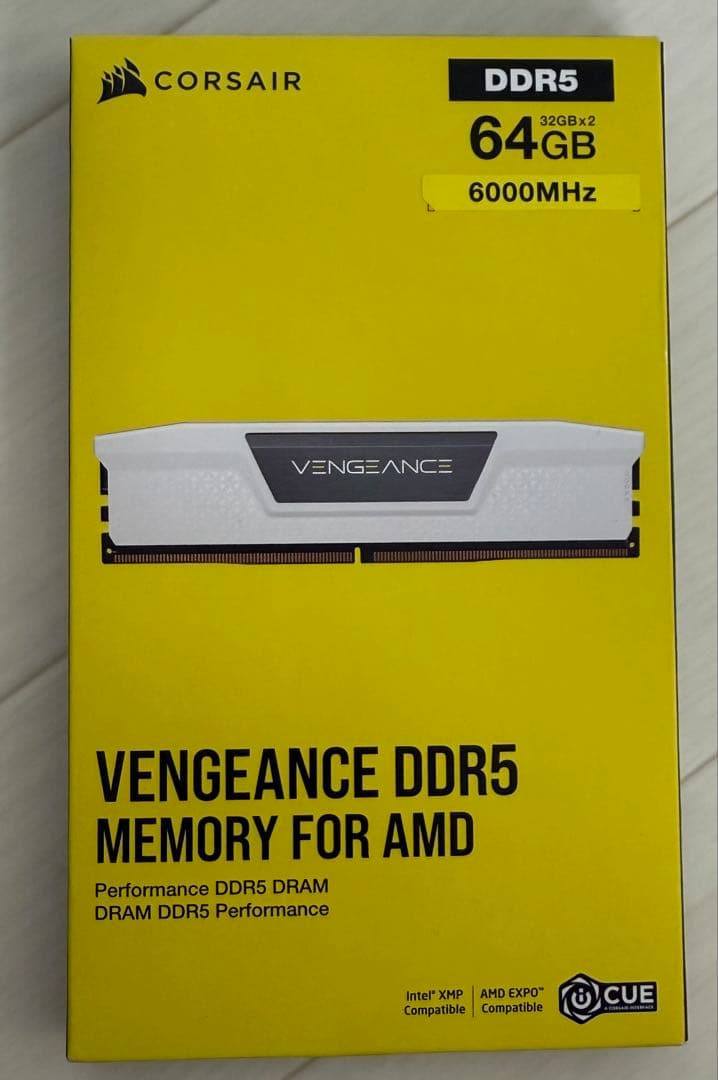 【新品未開封】CORSAIR DDR5 64GB 6000MHz 白
