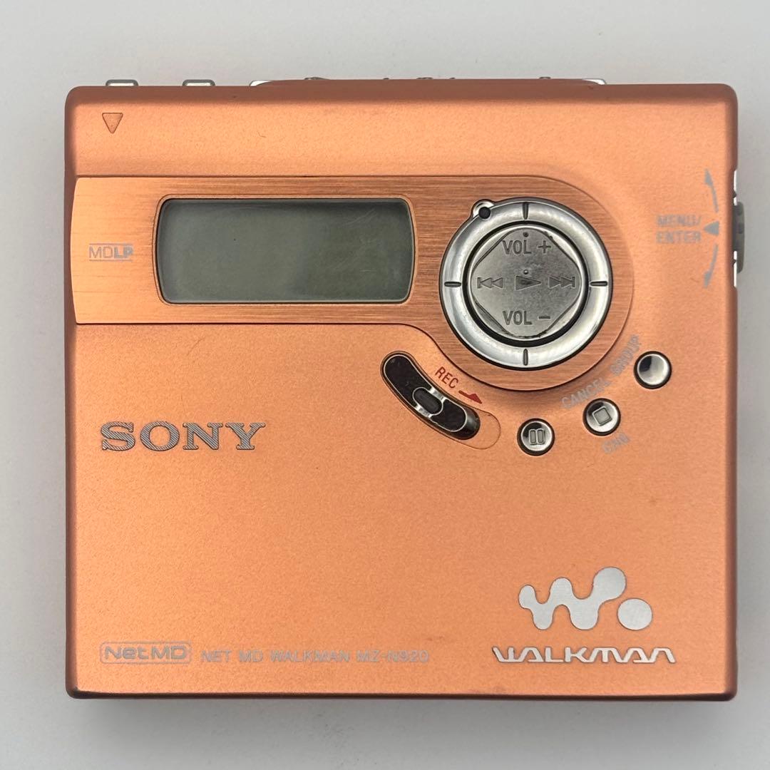 SONY MZ-N920 ソニー MDウォークマン レコーダー オレンジ