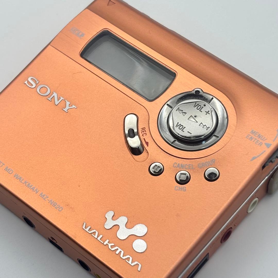 SONY MZ-N920 ソニー MDウォークマン レコーダー オレンジ