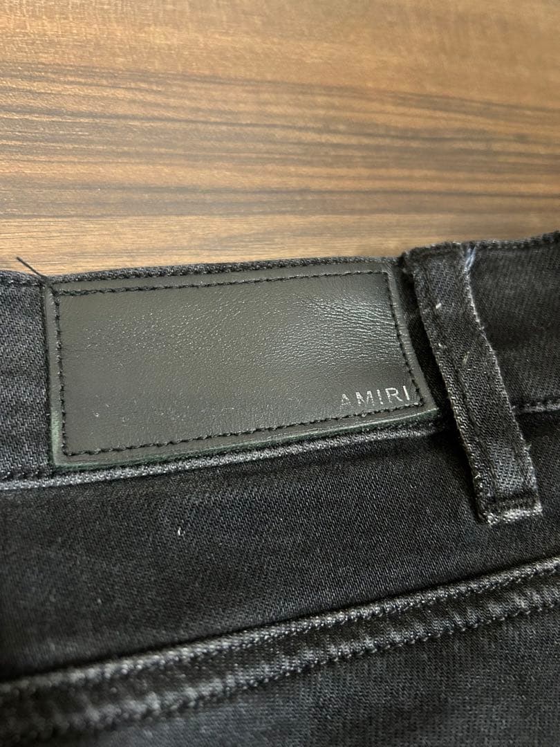 (希少初期モデル)AMIRI スキニーデニムパンツ 29 ブラック ダメージ加工