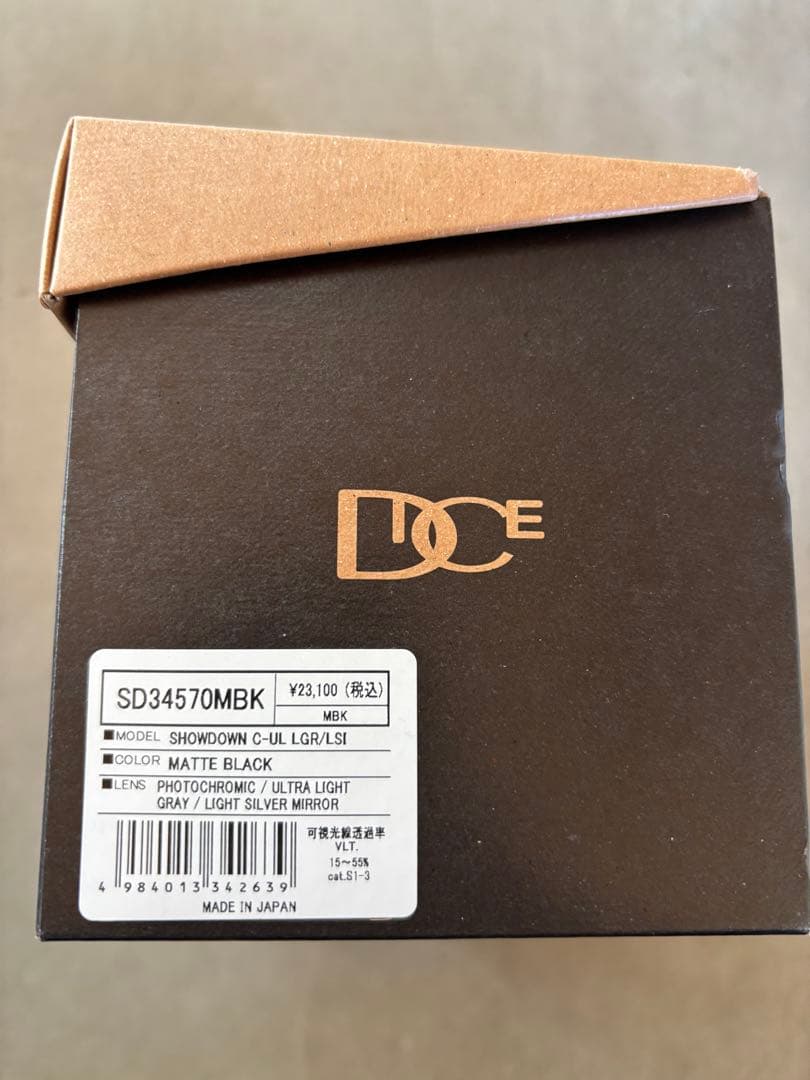 DICE ダイス SHOWDOWN ショーダウン ゴーグル　調光レンズ使用