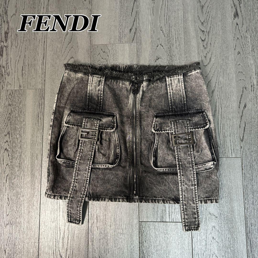 FENDI デニム ミニスカート 46