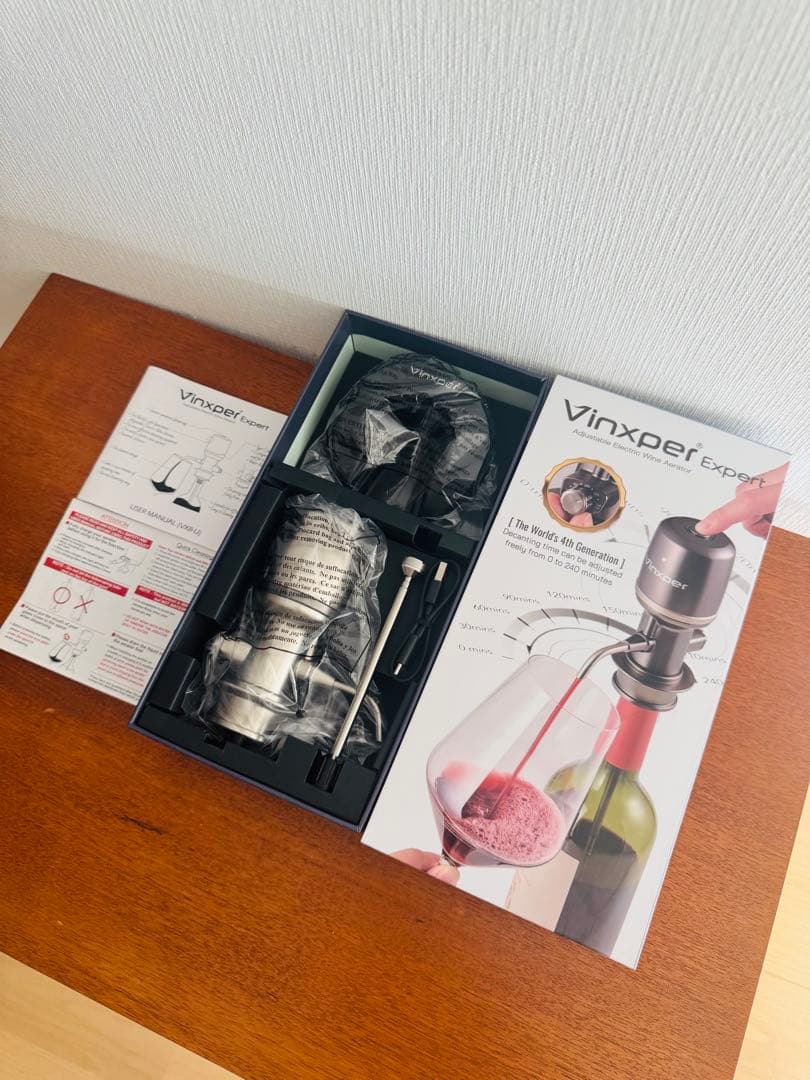 ワインデキャンター　Vinxper Expert 電動ワインエアレーター