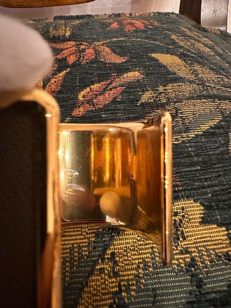 （未使用品）エルメス レザーブレスレット バングル オランプ エトゥープ T2