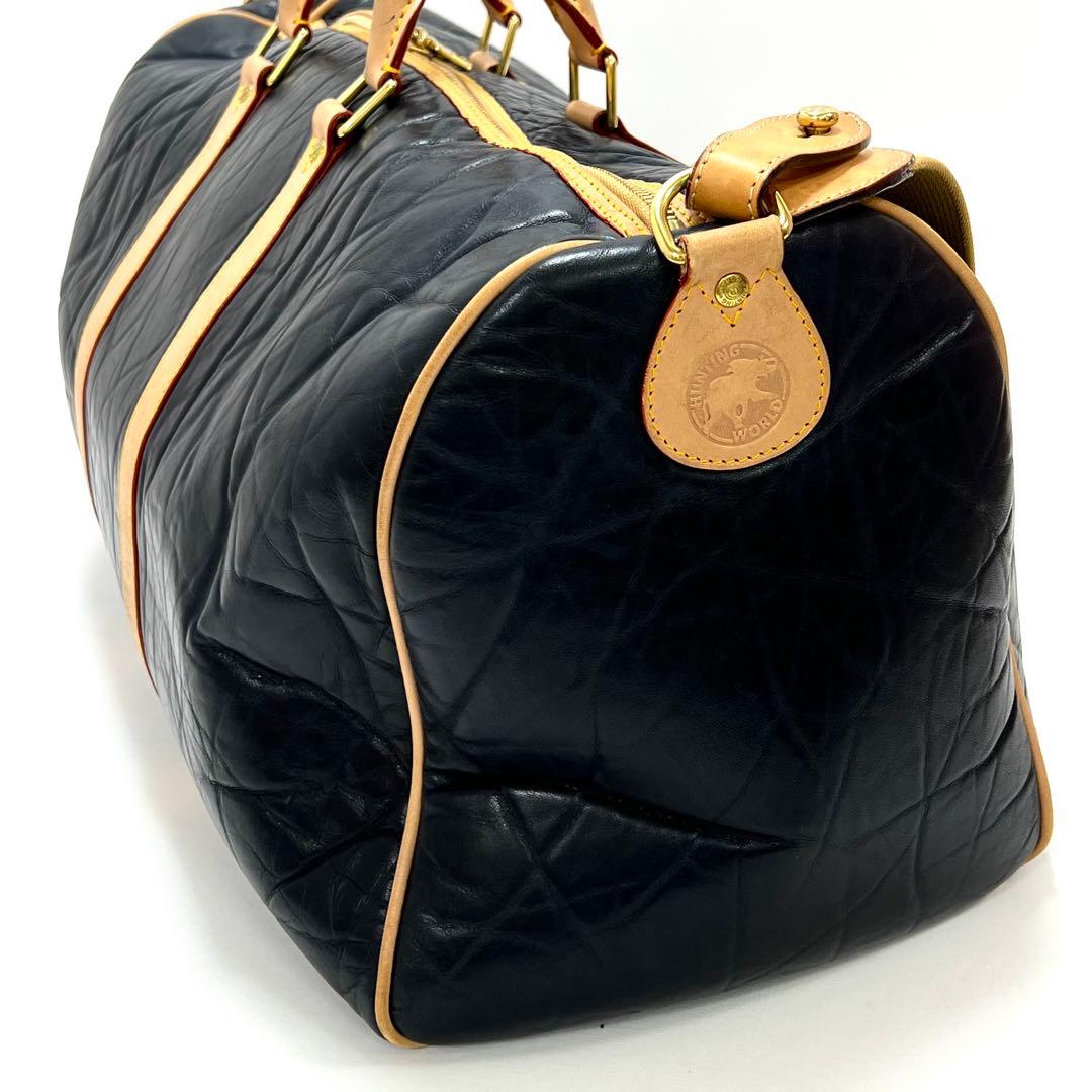 ハンティングワールド　トラベルバッグ　レザー　2WAY　トラベル　旅行