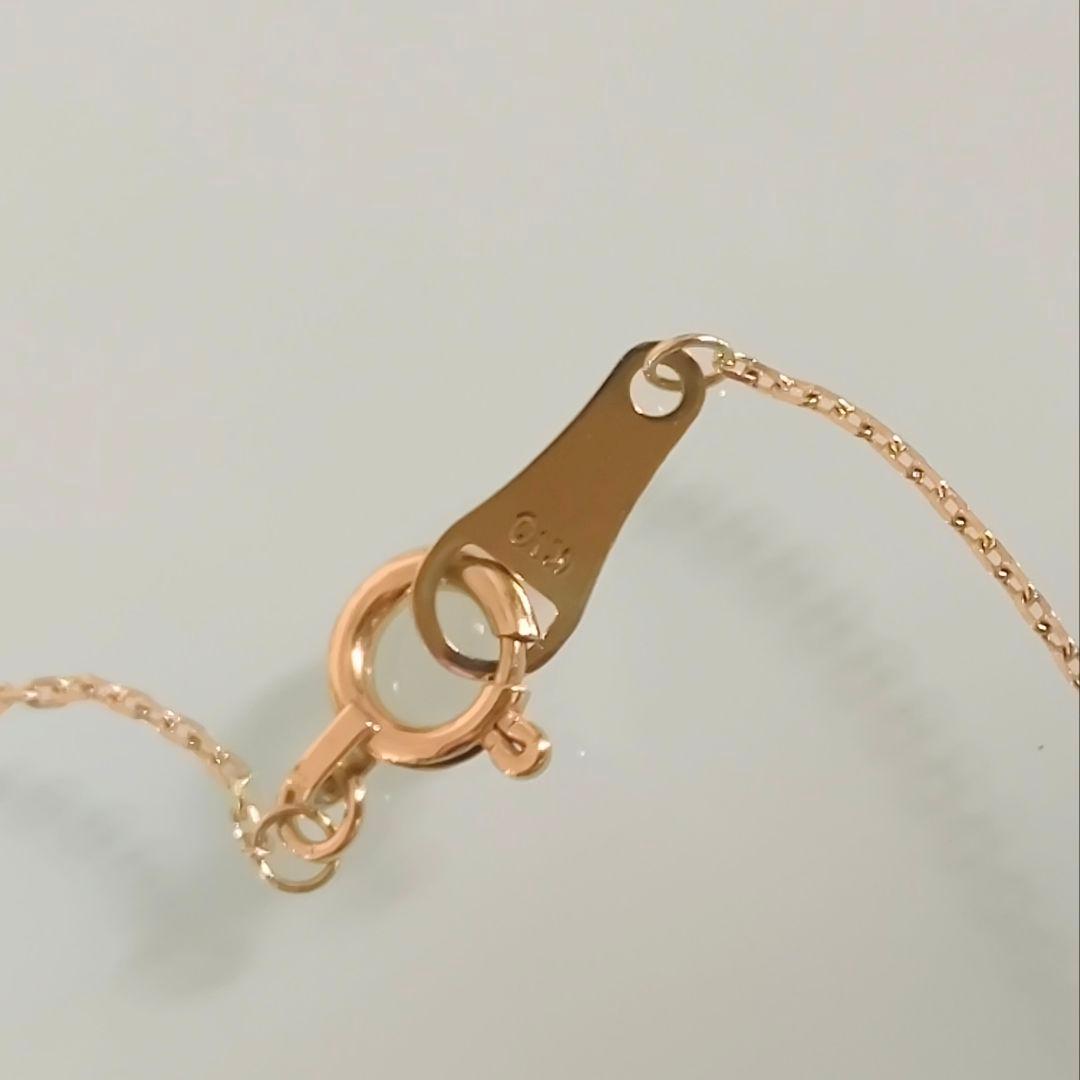 NOJESS　K10 YG　ルビー　オーバル　ダイヤモンド　花　星　ネックレス