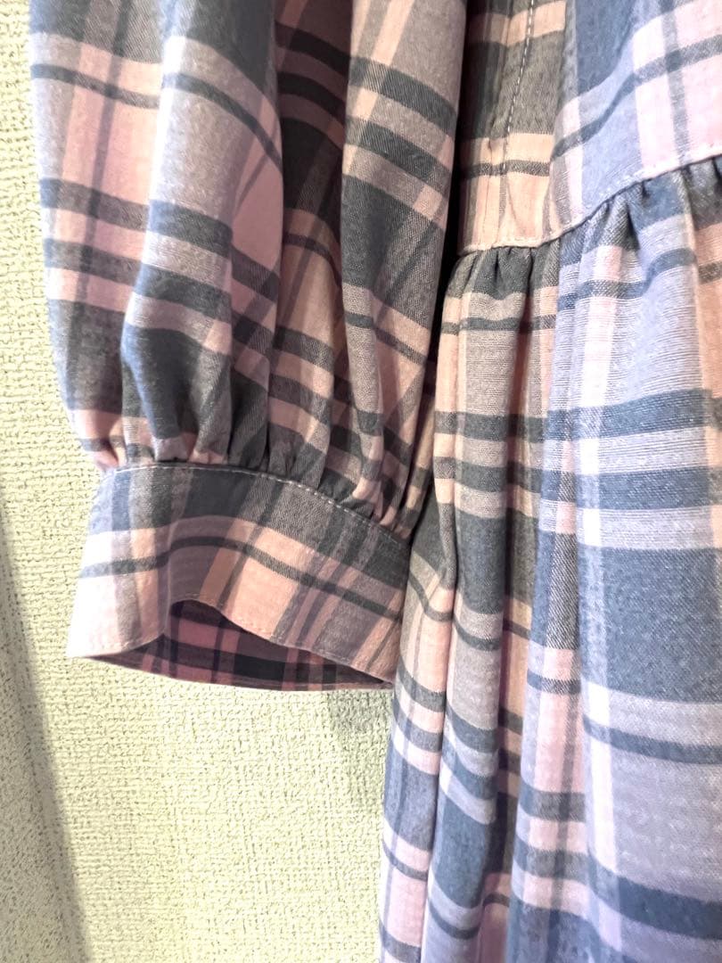 やっちゃん。美品！キャンディストリッパー⭐︎チェック柄フリルロングドレス