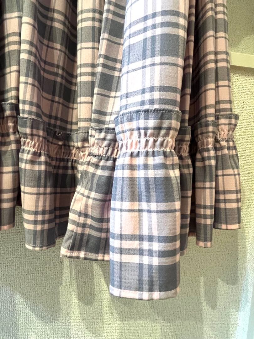 やっちゃん。美品！キャンディストリッパー⭐︎チェック柄フリルロングドレス