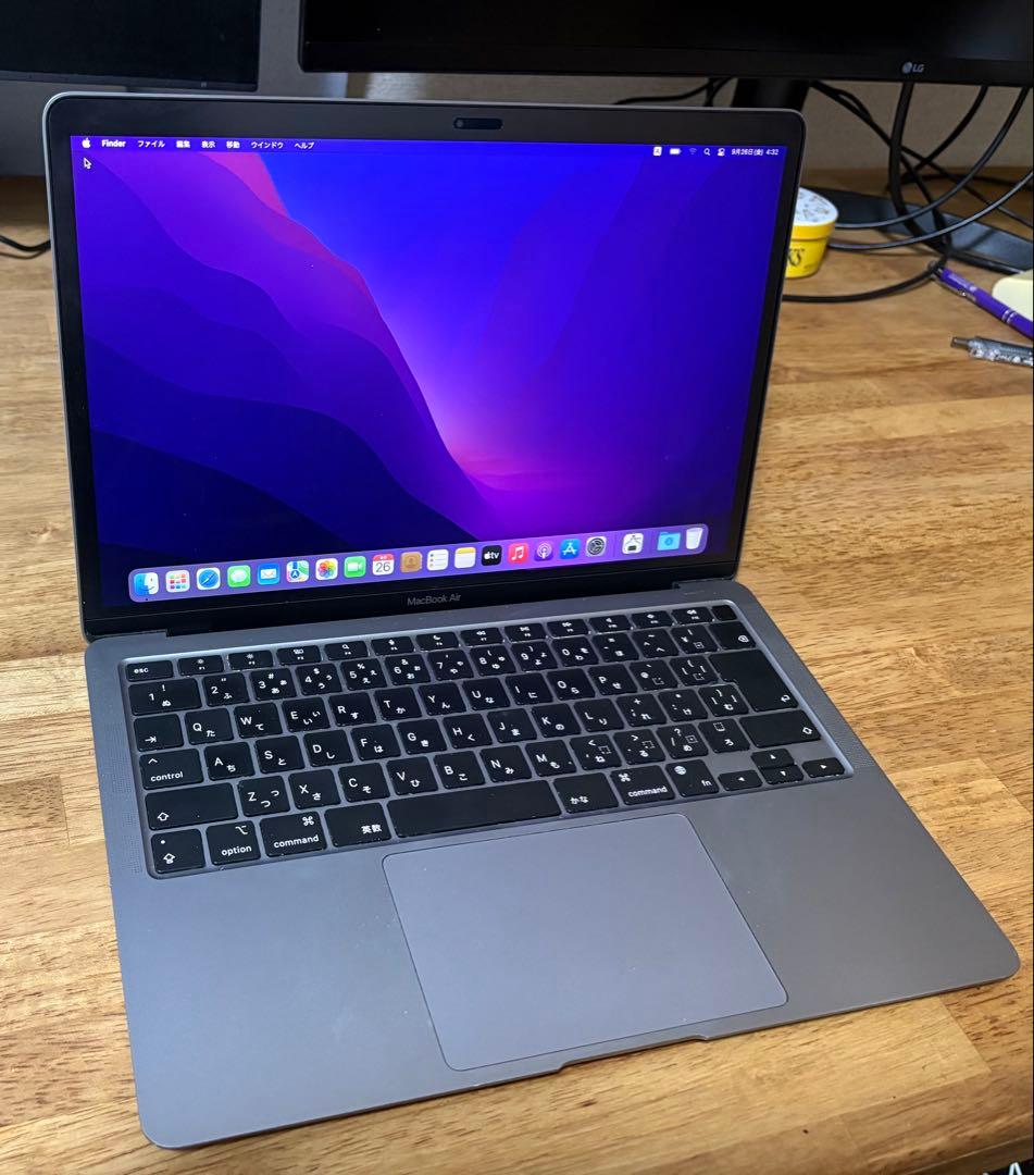 MacBook Air, M1, 13インチ スペースグレー
