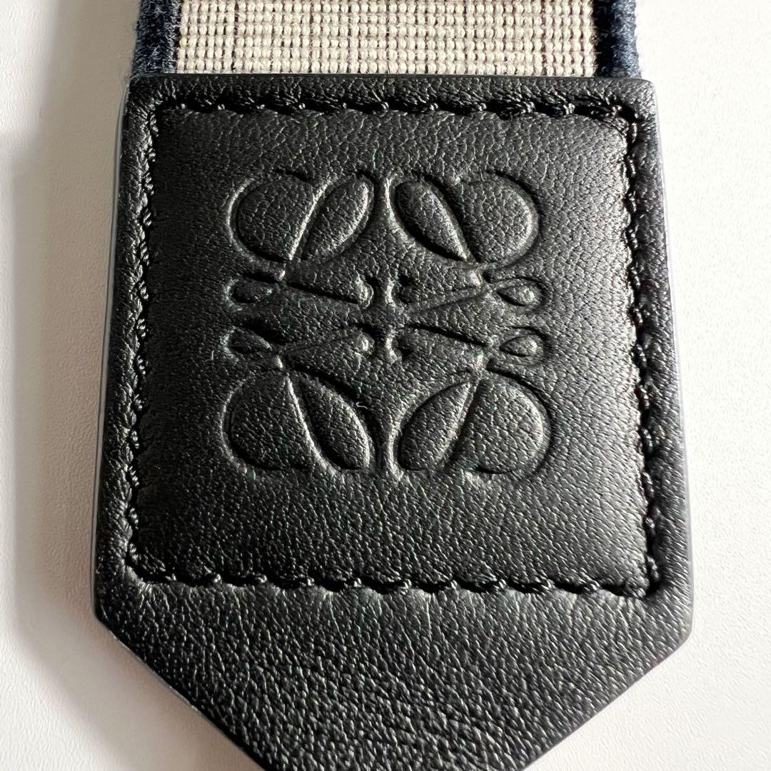 美品 ロエベ アナグラムロゴ　ジャガード＆カーフ　ショルダーバッグストラップ