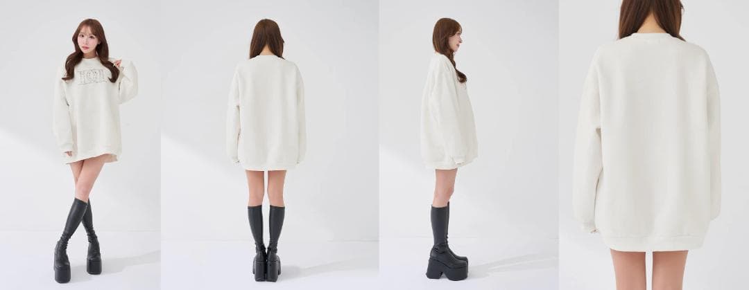 ダーリッチ darich DDロゴビジュースウェットプルオーバー サックス