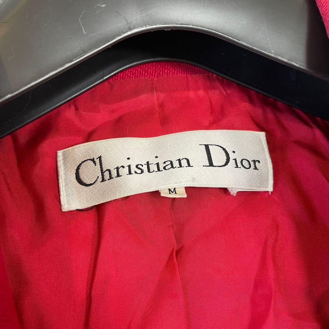 Dior ディオール ジャケット ピンク 金ボタン テーラードジャケット M