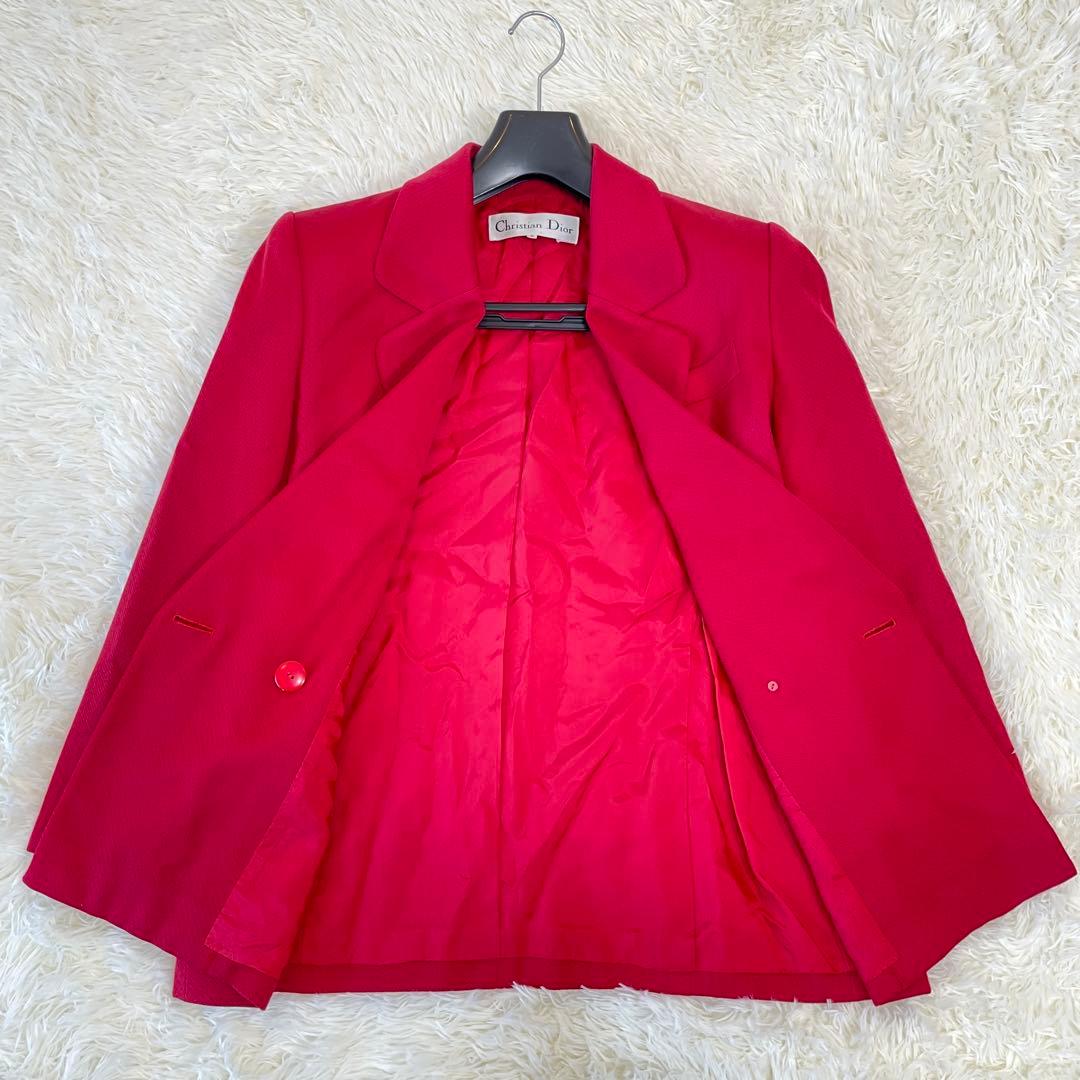 Dior ディオール ジャケット ピンク 金ボタン テーラードジャケット M