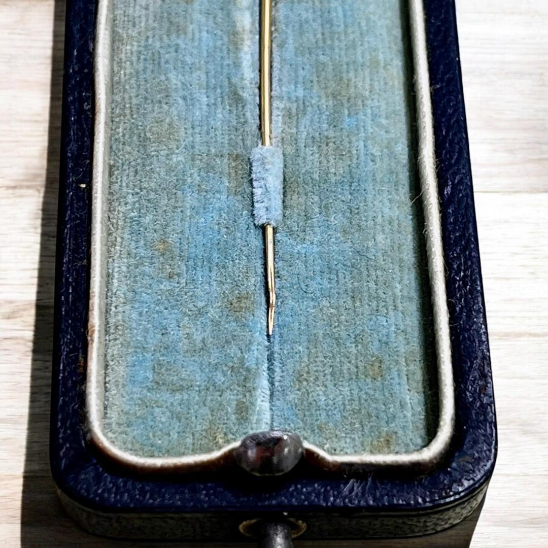 【アンティーク】K18 ヘマタイト ハットピン ジュエリー 京都關川