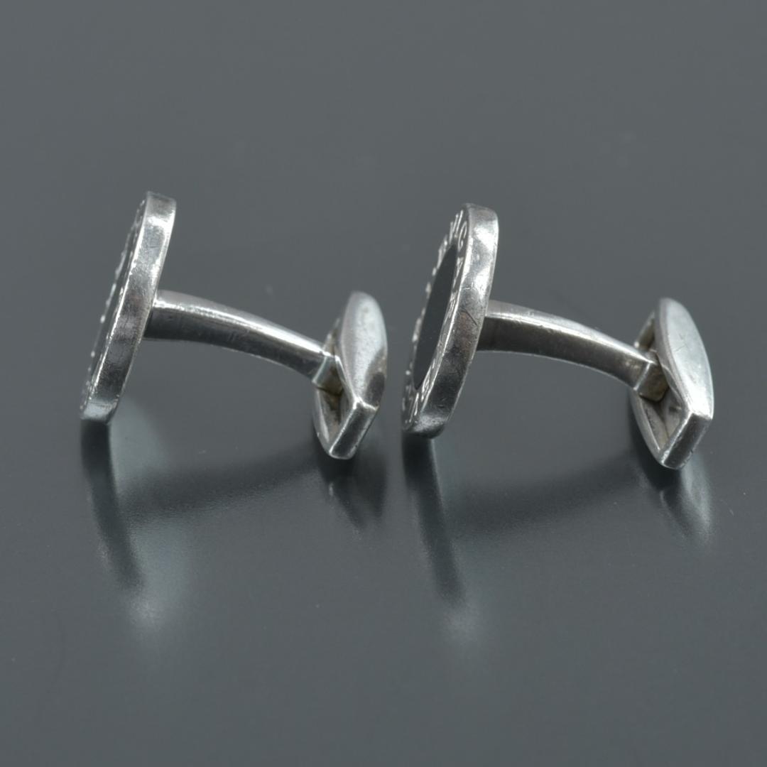 磨き済/美品 ブルガリ BVLGARI カフス オニキス SV 925 シルバー