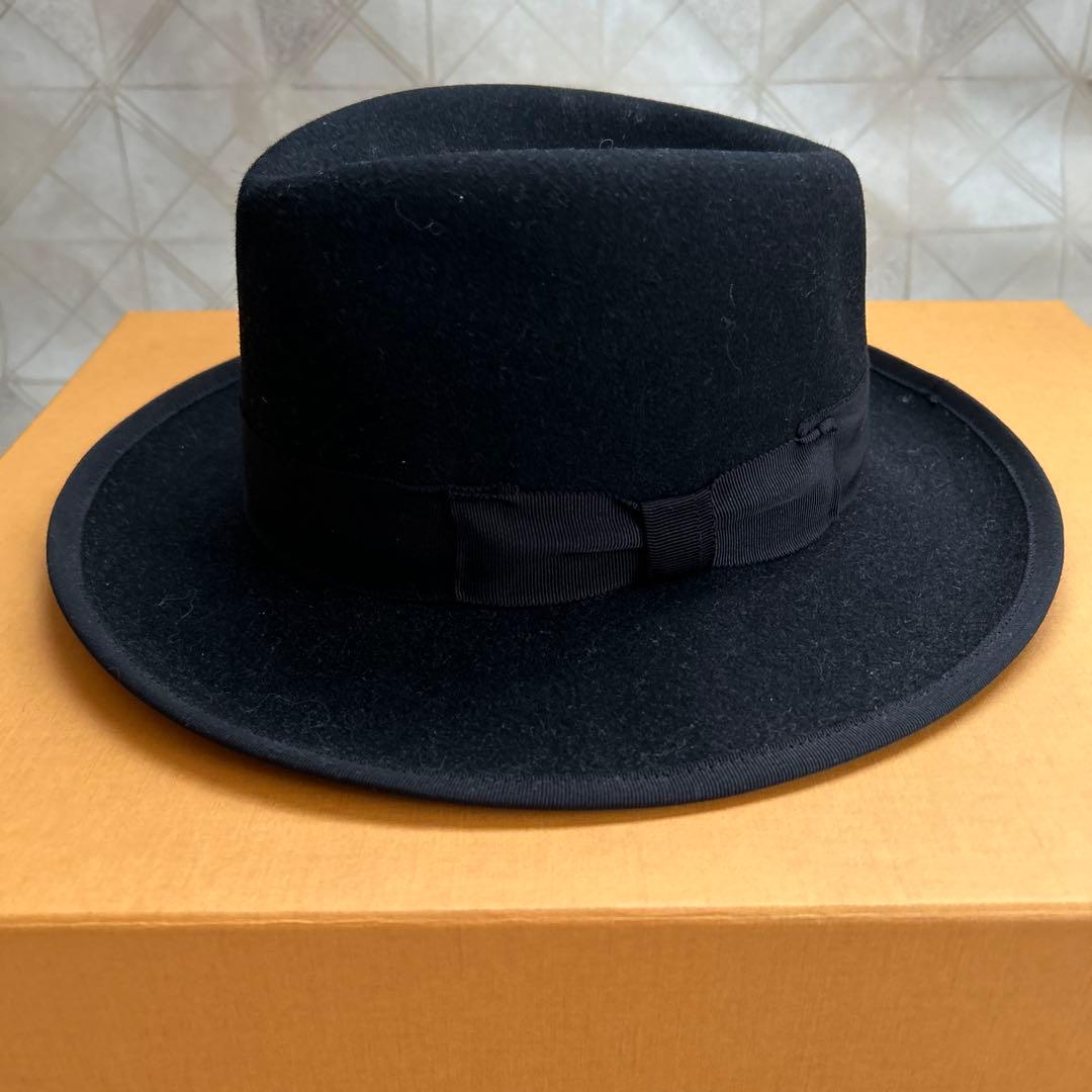 【未使用】JOHN B. STETSON COMPANY フェルトハット 黒