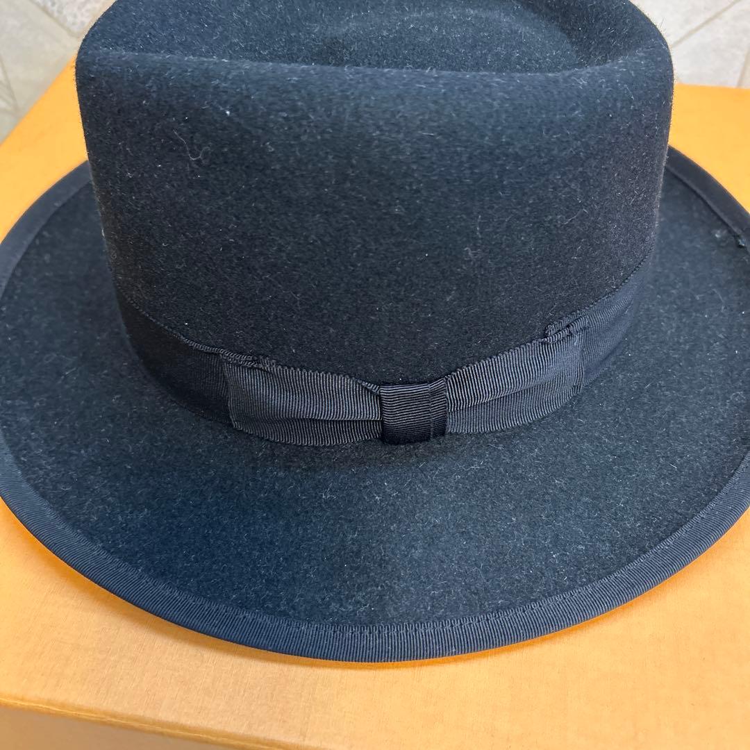 【未使用】JOHN B. STETSON COMPANY フェルトハット 黒