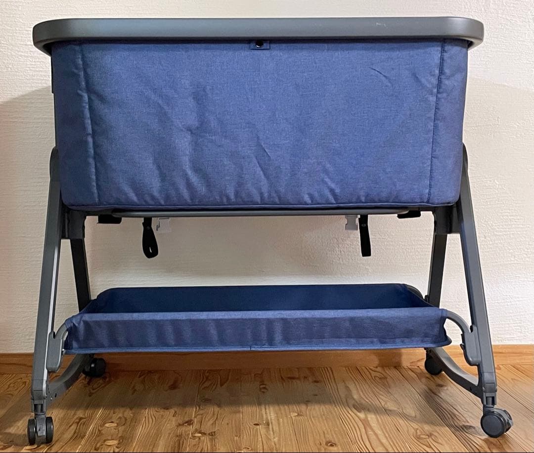 HZDMJ ベビーベッド コンパクトで折畳可能 持ち運びしやすい添い寝ベッド