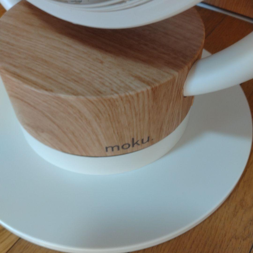 moku　三連ファン　木目×白