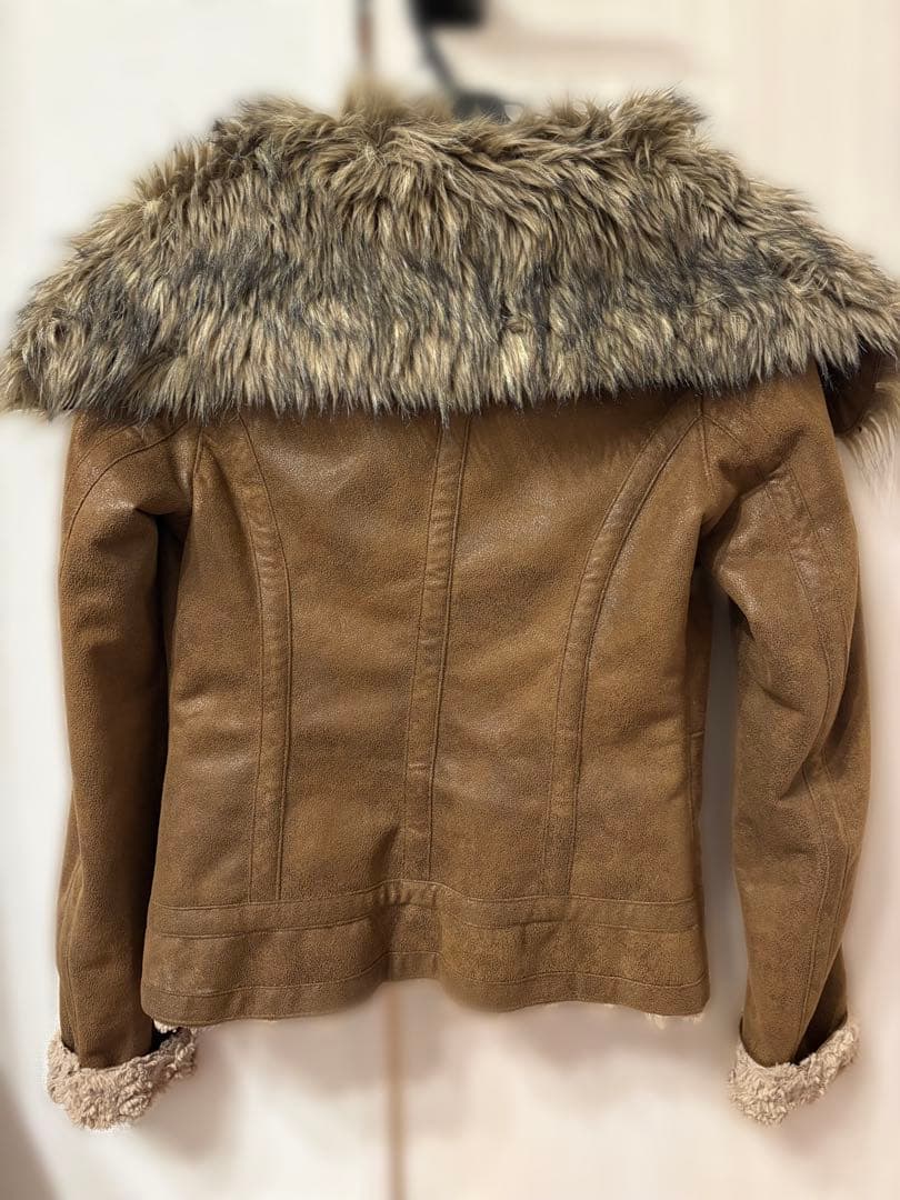 Armani Jeans ブラウンファージャケット 40