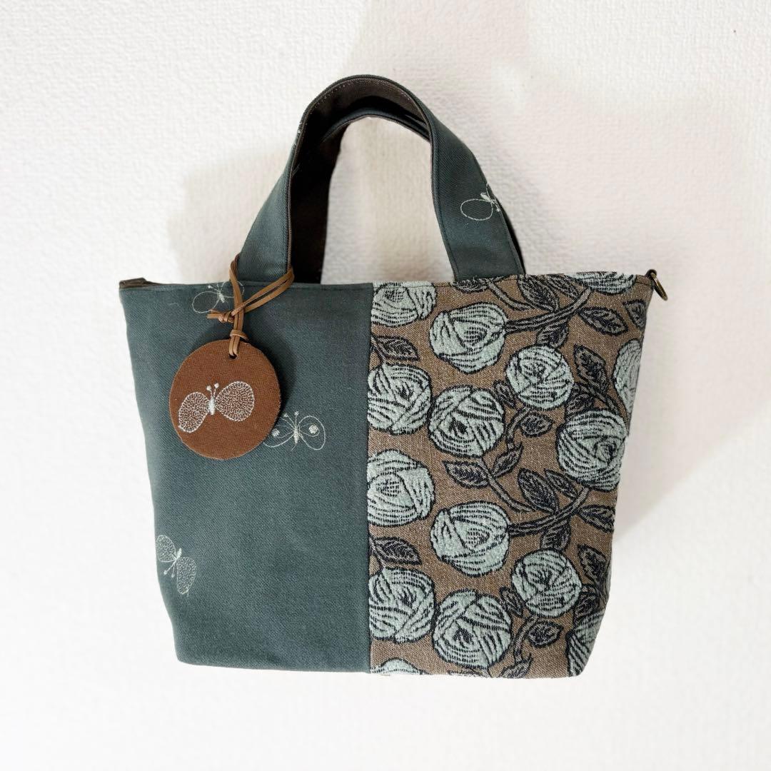 j*n様 ミナペルホネン＊トートバッグ＊rosy ＋choucho＋pomppi