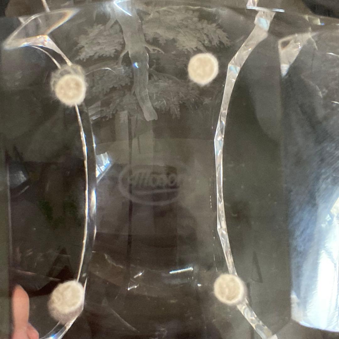 モーゼル　花瓶　馬　高さ約26cm