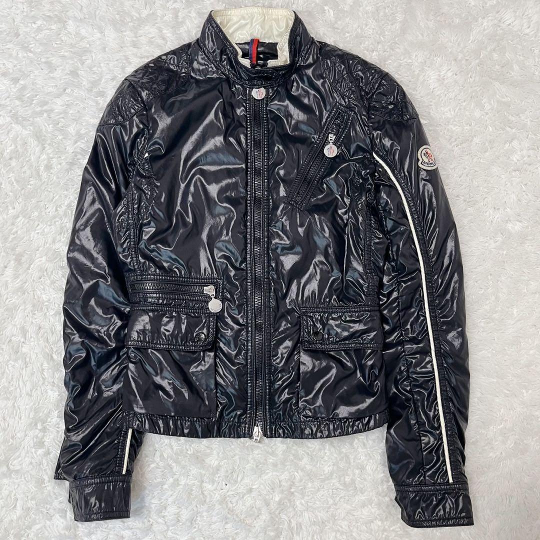 モンクレール ライダースジャケット ナイロン ギミック y2k archive