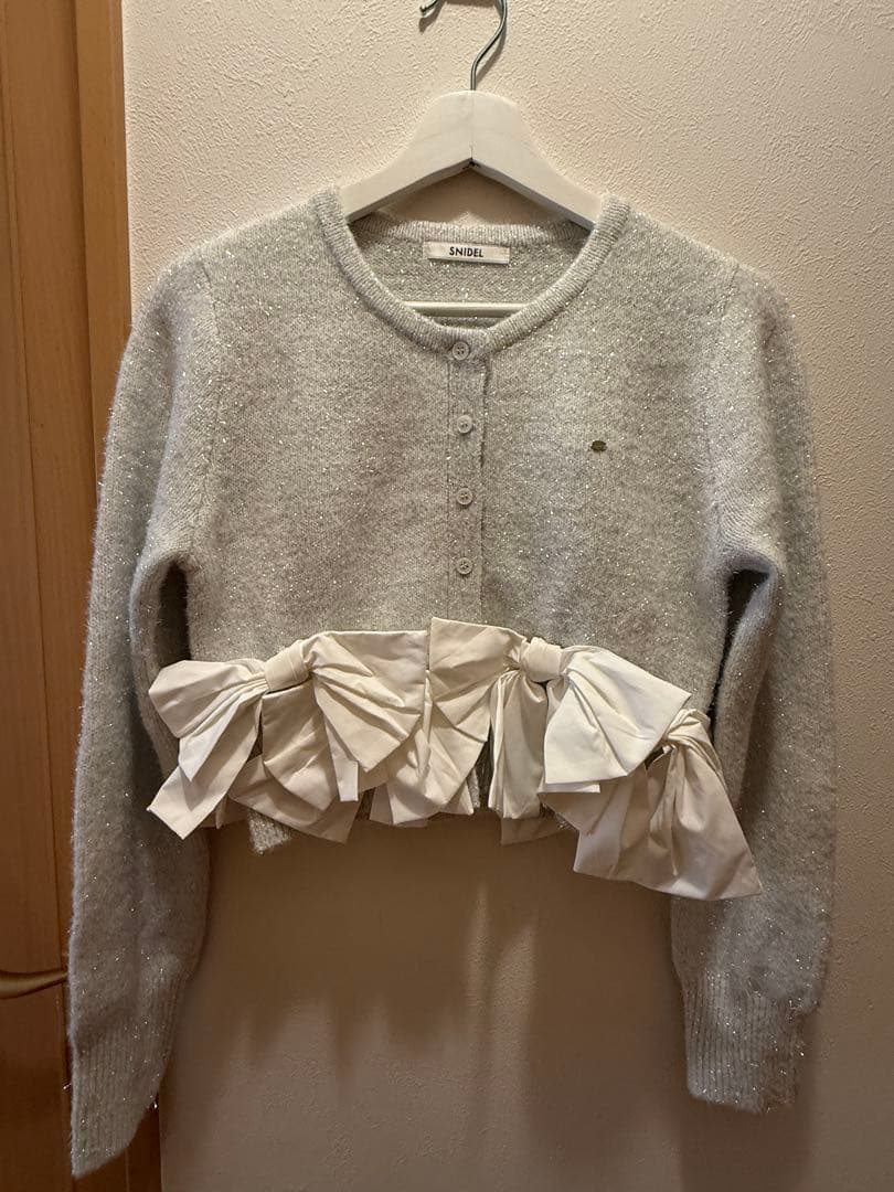 【みき】SNIDEL リボンモチーフカーディガン