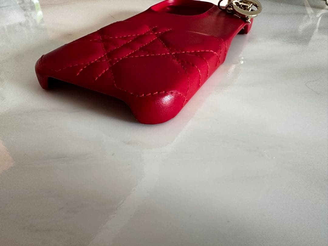 美品Lady Dior iPhone 14pro カナージュ ラムスキン ケース