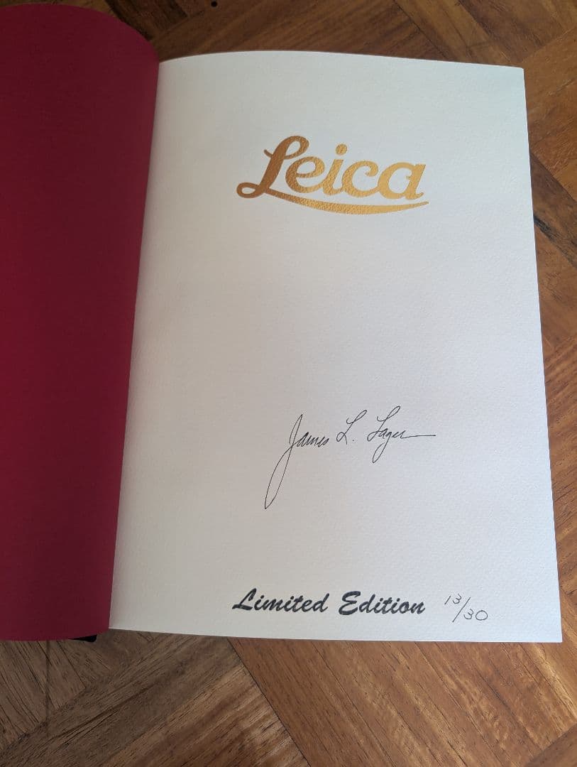 S*5様 シリアルナンバー 13番 ライカ、写真によるその歴史 ジェームス・L.