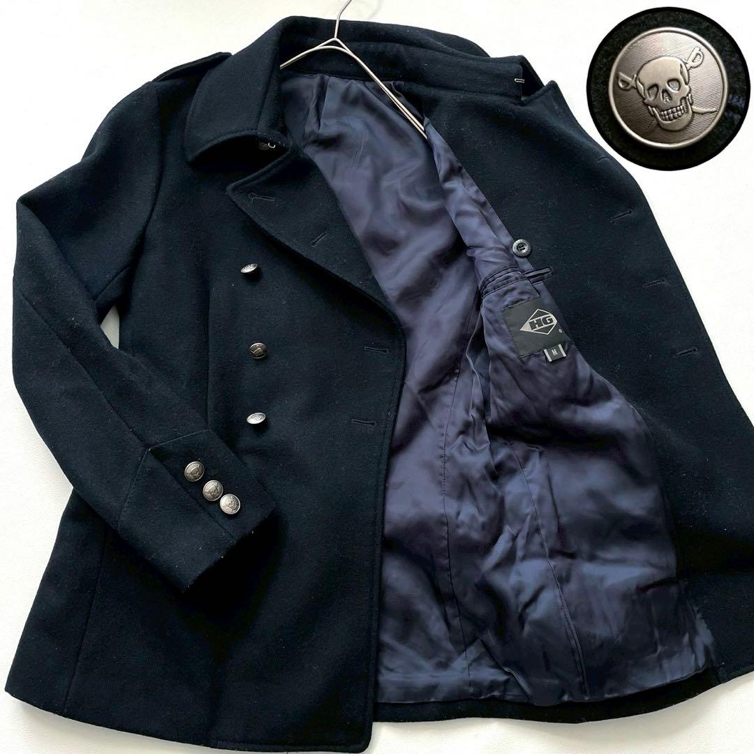 【日日是好日】ヒステリックグラマー ピーコート スカルボタン メルトン