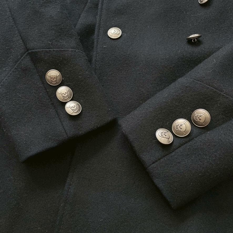 【日日是好日】ヒステリックグラマー ピーコート スカルボタン メルトン