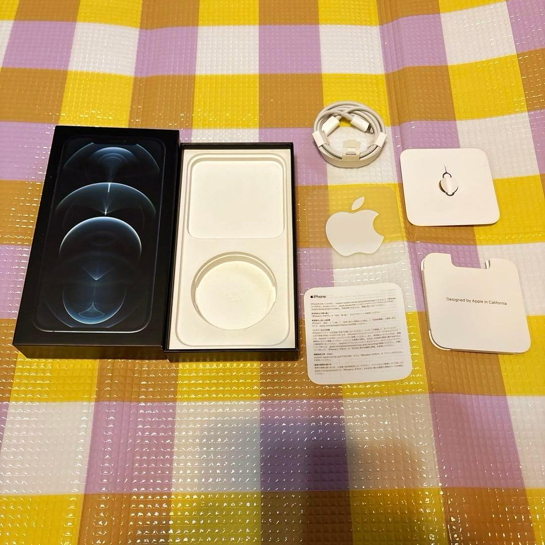 美品　iPhone12 ProMax 256GB パシフィックブルー　全付属品付