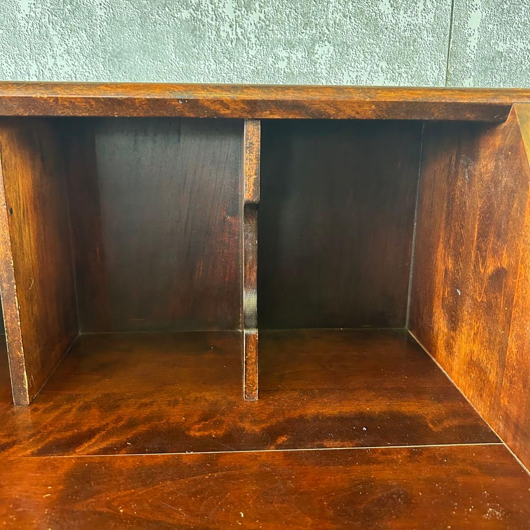 ꧁北海道民芸家具 ホクミン꧂ライティングビューロー デスク 机 書斎 チェスト