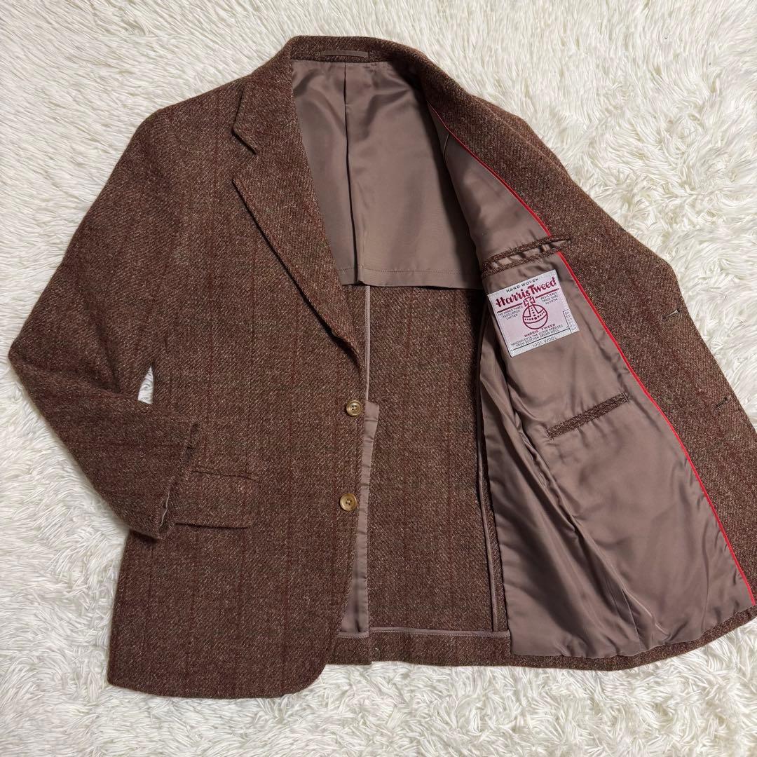 【希少色】ハリスツイード J.PRESS テーラードジャケット ヘリンボーン S