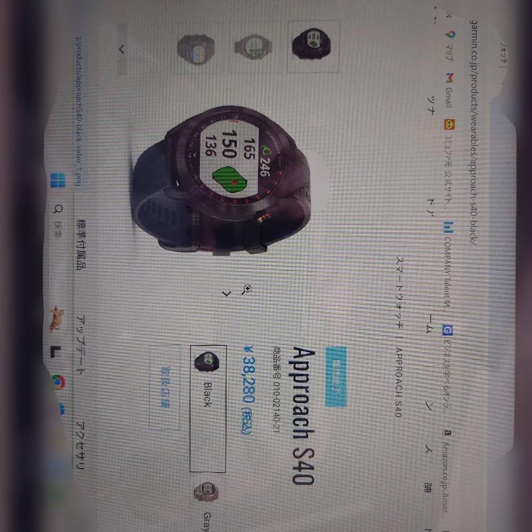 し*ぽ様 Garmin Approach S40 GPSナビ ウォッチ