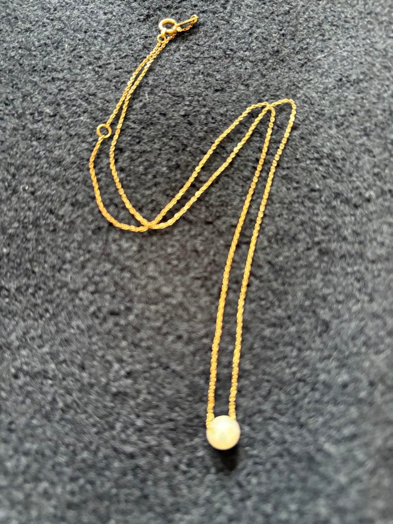 k18 一粒パールネックレス