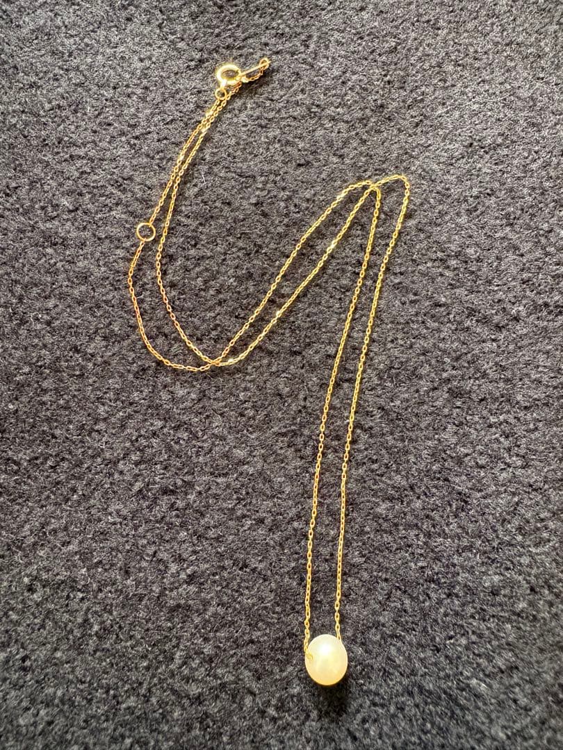 k18 一粒パールネックレス