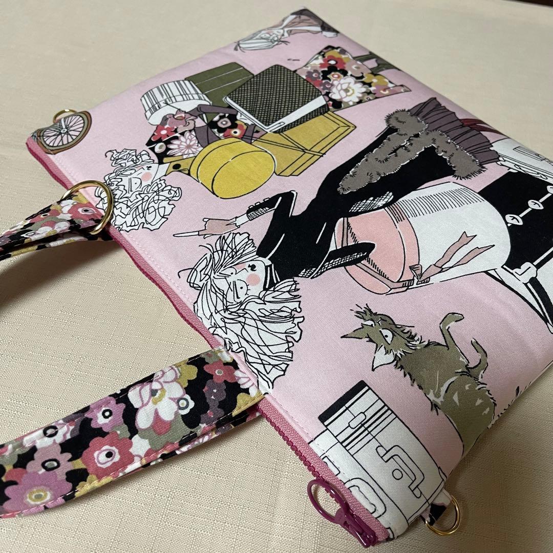 ♡ゲッタウェイピンクで2個♡ハンドメイド　アレキサンダーヘンリー