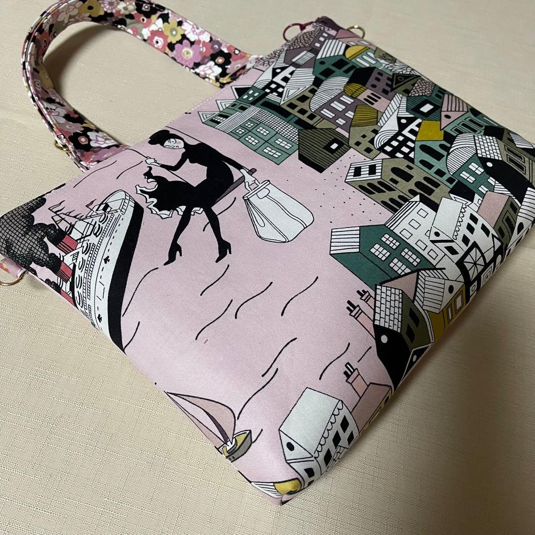 ♡ゲッタウェイピンクで2個♡ハンドメイド　アレキサンダーヘンリー